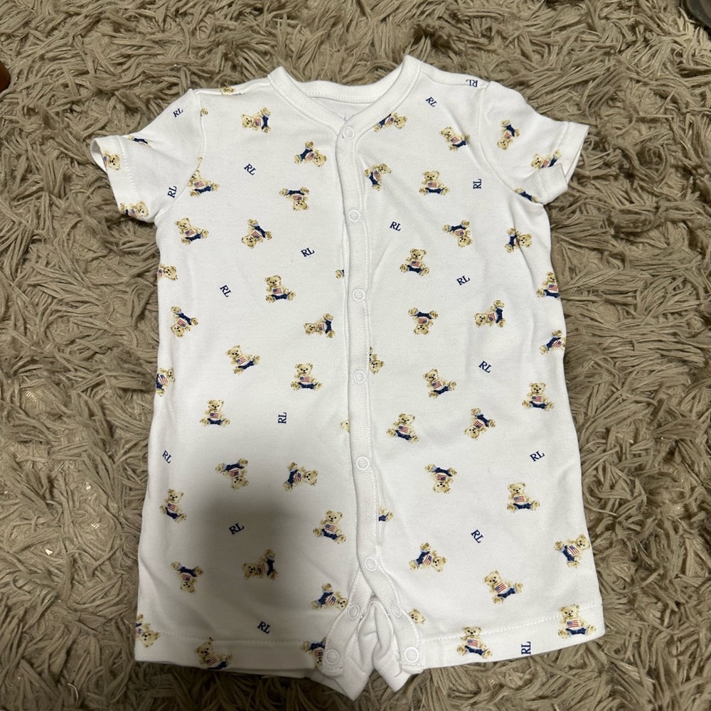 Baby Boys Cotton Short Sleeved Polo Shortall